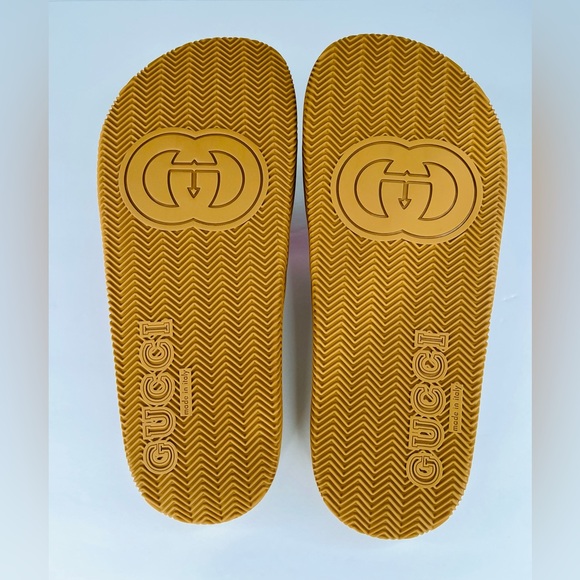 GUCCI Pursuit Women Double G Interlocking GG Logo Rubber Slide Sandals EU 39 - Picture 8 of 11